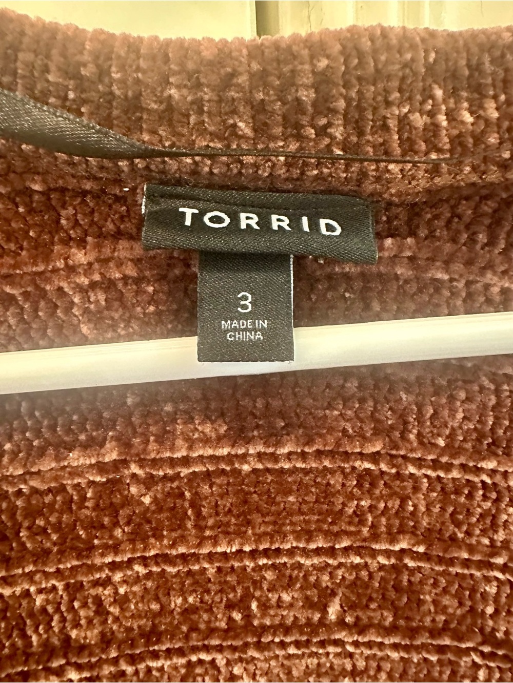 Torrid Brown Open-Front Ribbed Cardigan - Picture 2 of 5